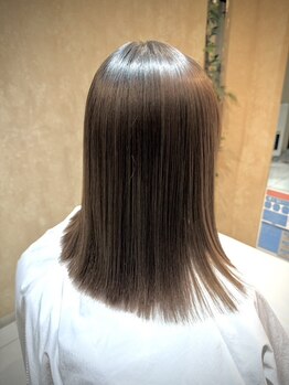 ルレリンク(Le RelinQue)の写真/≪感動の美髪ストレート≫髪質改善髪質改善 艶髪縮毛矯正!!艶髪でサラサラ、透明感UP☆
