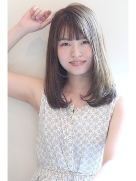 ラボー ノースプラザ店(LA'BO) ヘルシーブロンド×ふんわりミディアム