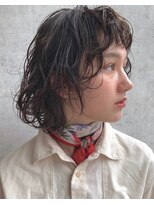 レイヤーボブと透明感カラー