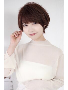 ポット バイ クレドガーデン 大宮東口店(pote by CRED GARDEN) 大人可愛い20代30代40代黒髪前下がりショートボブ丸みショートs1