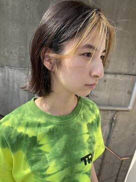 フィン(fin,) Ayato/セクションカラー/グラデーションカラー/ペールベージュ