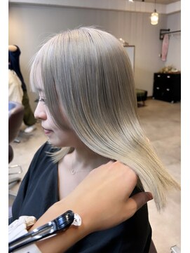 ジャンクス 千葉(junks) ホワイトベージュ/髪質改善/ブリーチカラー