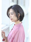 シンプルが可愛い大人の丸みボブ/ミスエッセンス竹下