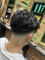 ムア(MUA) リバースパーマ メンズパーマ フェードカット