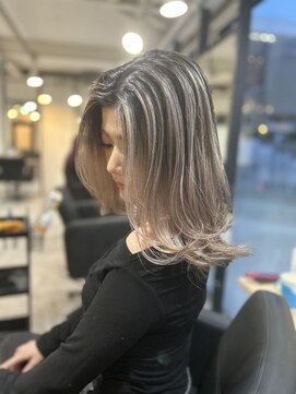 ラフ 難波店(LAFF) #セミディ#シアーカラー#ショートヘア#姫カット#ダークアッシュ