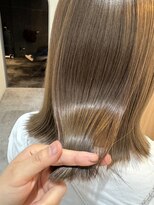 エハプラスマウナ(Eha+MAUNA)&nbsp;外ハネボブ/ミルクティーベージュ[30代40代50代女性]