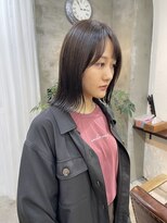 エトネ ヘアーサロン 仙台駅前(eTONe hair salon)&nbsp;［ eTONe ］外はねミディ × ブルージュ