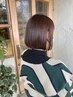 前髪カット＋根元リタッチカラー＋酸熱メテオトリートメント