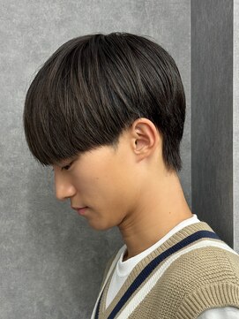 エルマーク 枚方(L-MARK) 黒髪マッシュナチュラルマッシュメンズヘア韓国ツーブロック