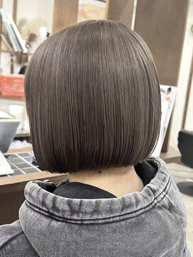 ラック 表参道(LUCK) グレージュカラー/ボブ/ブリーチ/ケアブリーチ/透明感/20代