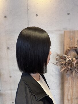 アチーブティルスマートサロン 豊川末広通店(achieve till Smart Salon) 艶髪ボブスタイル髪質改善トリートメントストレートヘア20代30代
