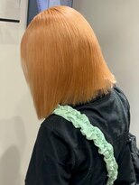 ベレーザ 渋谷(BELEZA) 14990アプリコットオレンジ切りっぱなしボブオレンジベージュ