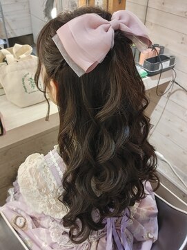 ヘアメイク エンカレッジ(HAIR MAKE encourage) ハーフアップ