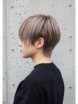 ハピネス 王寺店(Happiness)&nbsp;ハンサムショート 刈り上げショートベージュカラー メンズライク