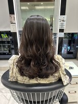 アピッシュ ギンザ(apish ginza)&nbsp;近下菜央/伸ばしかけパーマ/コテ巻き風パーマ/ミディアムパーマ