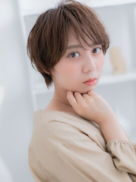 モッズヘア 越谷(mod's hair) 斜めバングひし形レイヤーマッシュショートh4越谷20代30代40代