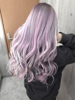 フォックス 四日市店(FOX)&nbsp;ヘアエクステ/ロング/デザインカラー/ハイトーンパープル