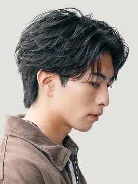 レタッチバイフィフス 大阪梅田(RETOUCH by fifth) 大阪梅田フェザーパーマニュアンスパーマセンターパートゆるめ◆