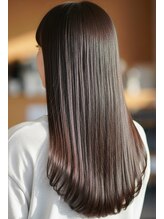 【こだわり7】"いかにも"な縮毛矯正は卒業。地毛のように柔らかい『美髪矯正ストレート』