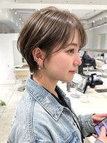 ラミ(L'ami)&nbsp;【東 純平】ニュアンスで可愛い 小顔 マッシュ ショートボブ