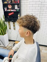 ルッソ 白浜店(LUSSO) バロックパーマ金メッシュ