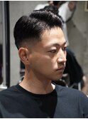MEN'S/サイドパート×ミドルフェード/ビジネスヘア
