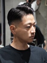 メッツ 原宿(METS) MEN'S/サイドパート×ミドルフェード/ビジネスヘア