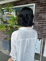 アズグロウ エクラ(AS GROW 'eclat) 大人抜け感ウェーブボブ暗めカラー