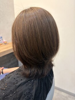 リナン(Rinan)の写真/透明感や好きな色を楽しむ大人の髪へ！白髪染めを極力使用せずに隠す施術★