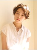【M.SLASH】やわくしゅ暖色系カラーくびれショート
