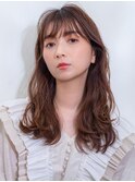 石原さとみ風　代30代横浜美容室×美髪ケアゆるカールロング