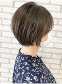 大人可愛い/ショートボブ/小顔/スリークボブ/外ハネボブ【江角】