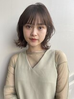 ブラウヘアアンドケア(care)&nbsp;くびれボブ＋アンバーブラウン