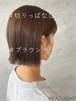 アーサス ヘアー デザイン 八王子店(Ursus hair Design by HEADLIGHT)&nbsp;ブラウンベージュ×切りっぱなしボブ_807S1550