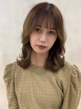 オリンテ バイ レシッド 表参道(orente by rcid) (orente表参道/青山)モテ髪ミディアムブリーチなし透明感カラー