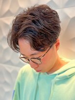 銀座マツナガ 浅草店 【ニュアンスパーマ】ツーブロビジネス♪爽やか20代/フェード