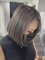 ジエクト カナウ(The Ect canow)&nbsp;透明感グレージュ/前下がりボブ/シルバーグレージュマチルダボブ