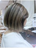 立体感カラー　シャドールーツ　グレージュ