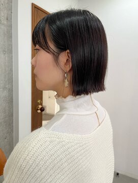 サクラ 岐阜(SAKURA) 首が綺麗に見えるボブ　切りっぱなしボブ　ぷつっとボブ　岐阜