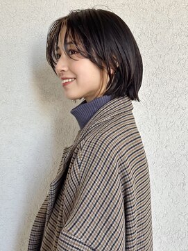 ガーデン オオタカノモリ(garden otakanomori) 20代30代40代大人ショートボブ×長め前髪ありi