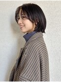 20代30代40代大人ショートボブ×長め前髪ありi