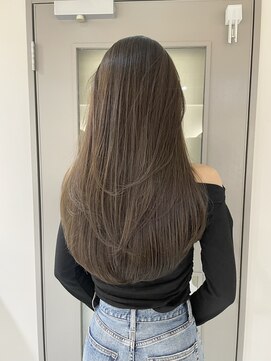 キャンバス バイ ネオリーブ 横浜西口(Canvas by neo.) 艶髪ストレートレイヤーカットオリーブベージュ【横浜】