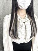 韓国風×インナーエクステ/ホワイトアッシュカラー/ナチュラル
