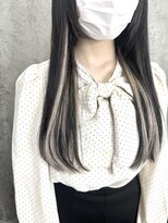 ルーツアイリー 心斎橋(ROOTS IRIE)&nbsp;韓国風×インナーエクステ/ホワイトアッシュカラー/ナチュラル