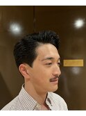 短髪バーバー七三ジェントルマンスタイル