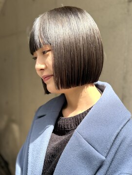 シャロン(SHARON) 【SHARON】切りっぱなしボブ×アッシュブラウン