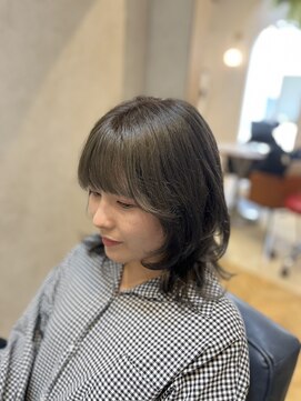 ネウィ 大分中央町店(newi) 【MIKOTO】@mikoto_newi ☆ブリーチ１回カーキグレージュ☆