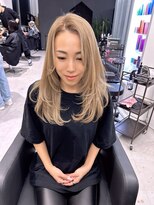 キング(K!ng)&nbsp;ハイライトカラーミルクティーベージュケアブリーチダブルカラー