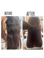 ヘアリゾート リノ(Hair resort Lino)&nbsp;髪質改善縮毛矯正『髪にドラマを』ビフォーアフター