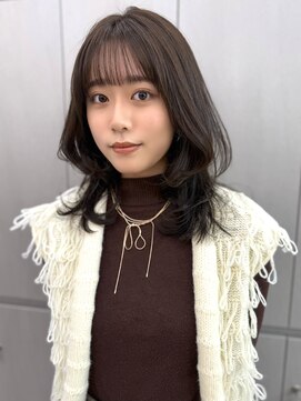 ロンドイディールバンダイ 新潟万代(Lond ideal) ウェーブミディアムメルティカラー似合わせカット